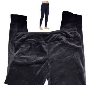 Cuddle Duds Plush Velour Leggings Black M Medium
